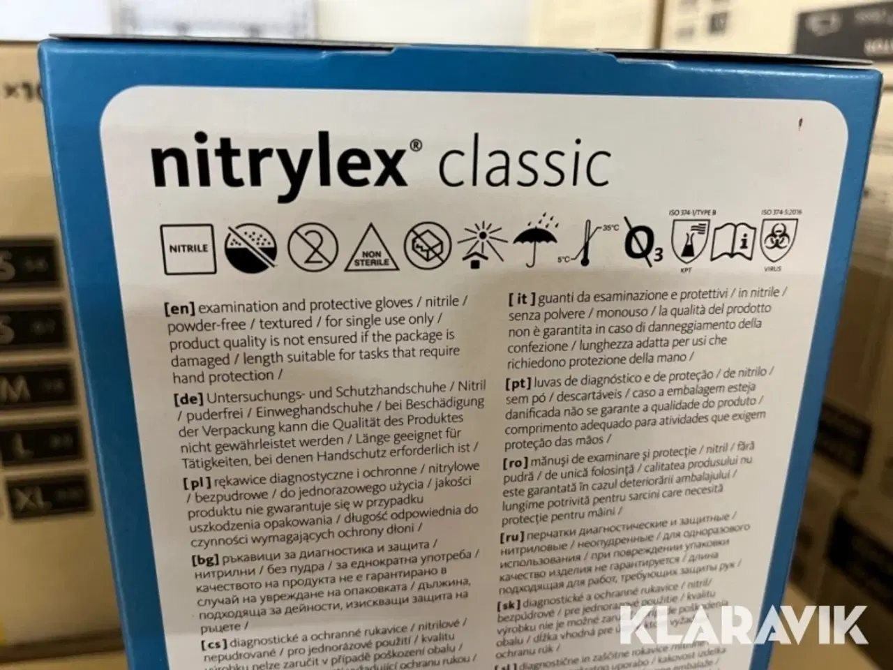 Billede 4 - Nitrilhandsker Mercator Nitrylex Classic størrelse XL - 10 kasser