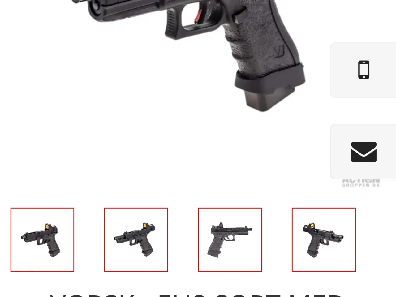 Billede 8 - Vorsk airsoft gas pistol