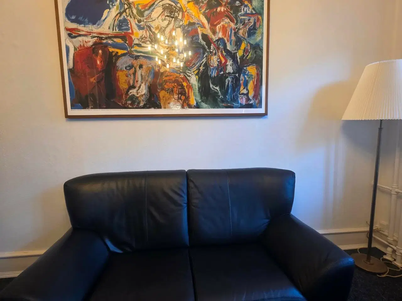 Billede 3 - 3+2 personer læder sofa 