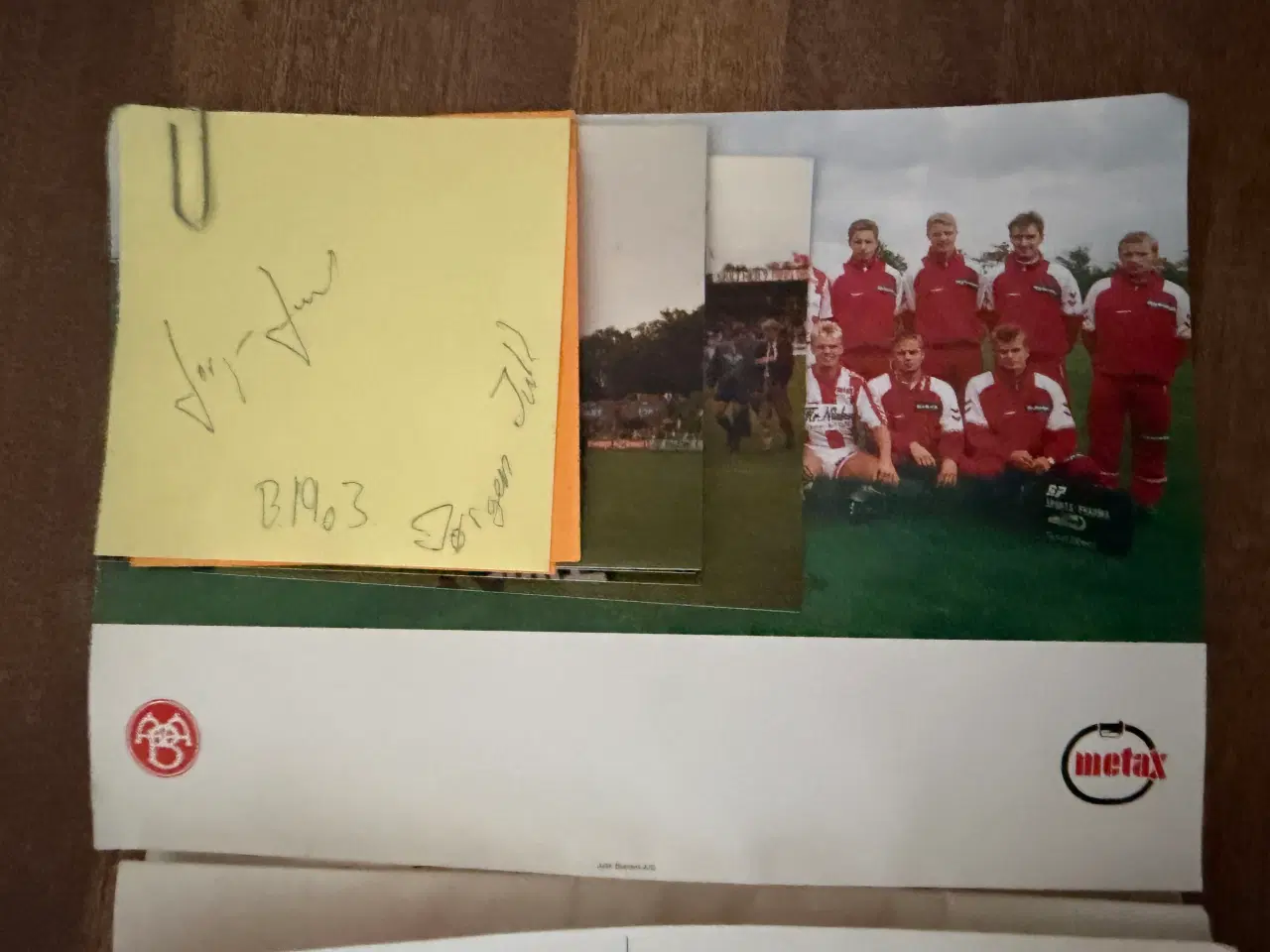 Billede 8 - Autograf hæfte med fodbold