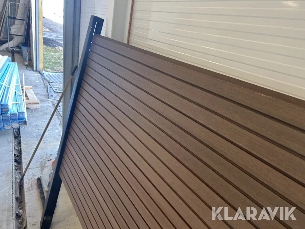 Billede 4 - Komposithegn Kirkedahl Brun Sorte galvaniseret stolper, 10 fag