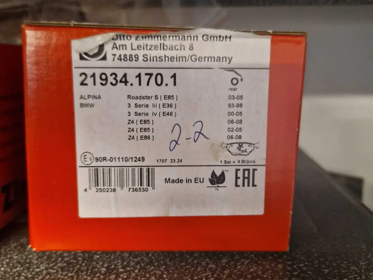 Billede 3 - Bremser komplet for + bag BMW E36 E46