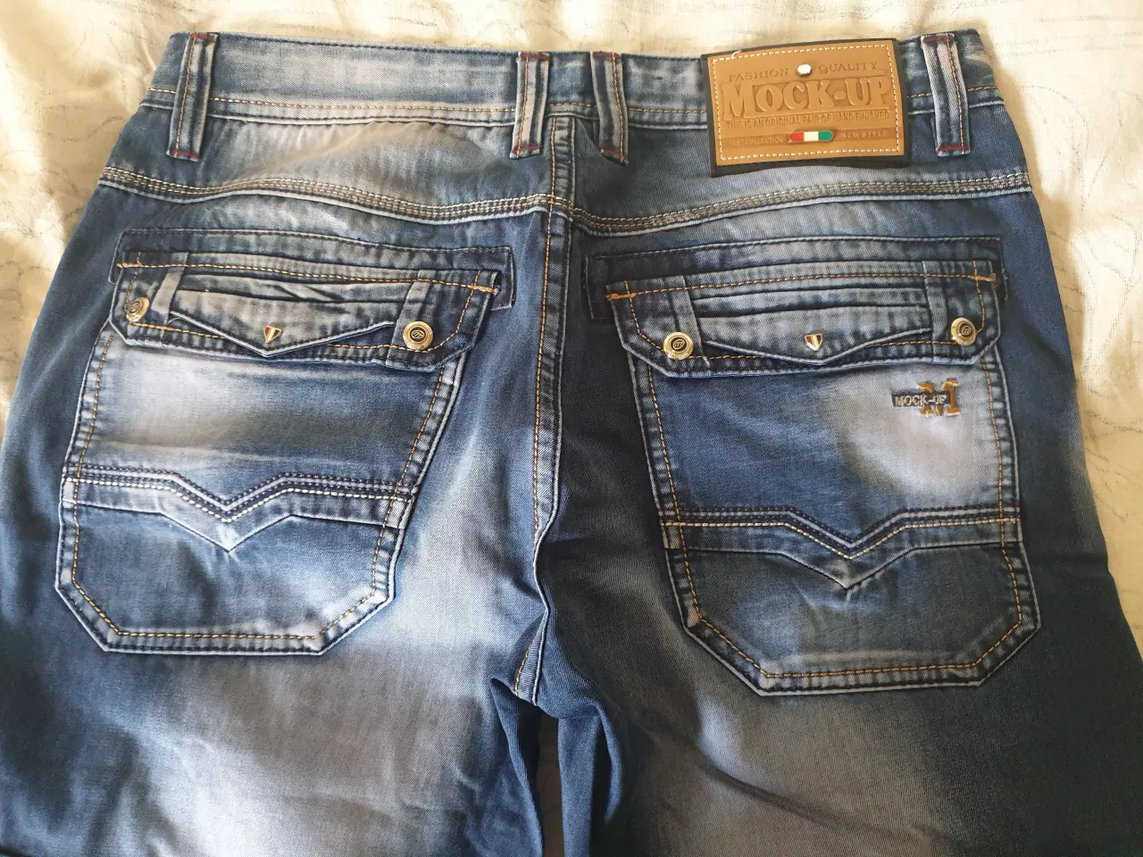 Billede 7 - Jeans, MOCK-UP, str. 34, Blå, Ubrugt Cargo