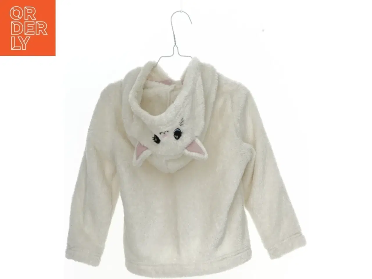 Billede 2 - Plys hættetrøje med kattemotiv fra H&M (str. 110)