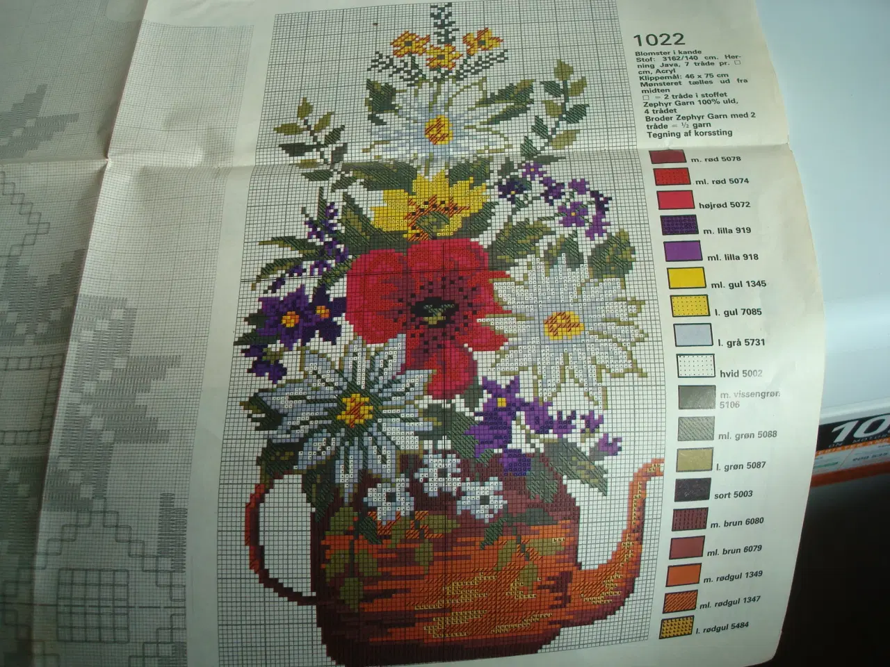 Billede 2 - Mønsterark fra Familie Journal broderi