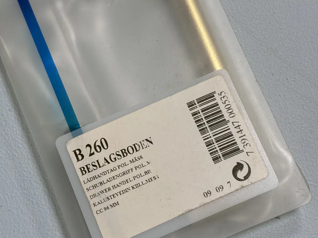 Billede 3 - 11 stk. virkelig flotte nye greb i poleret messing