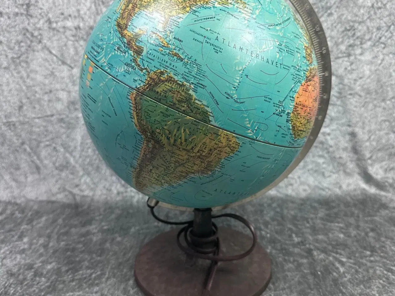 Billede 1 - globus bordlampe