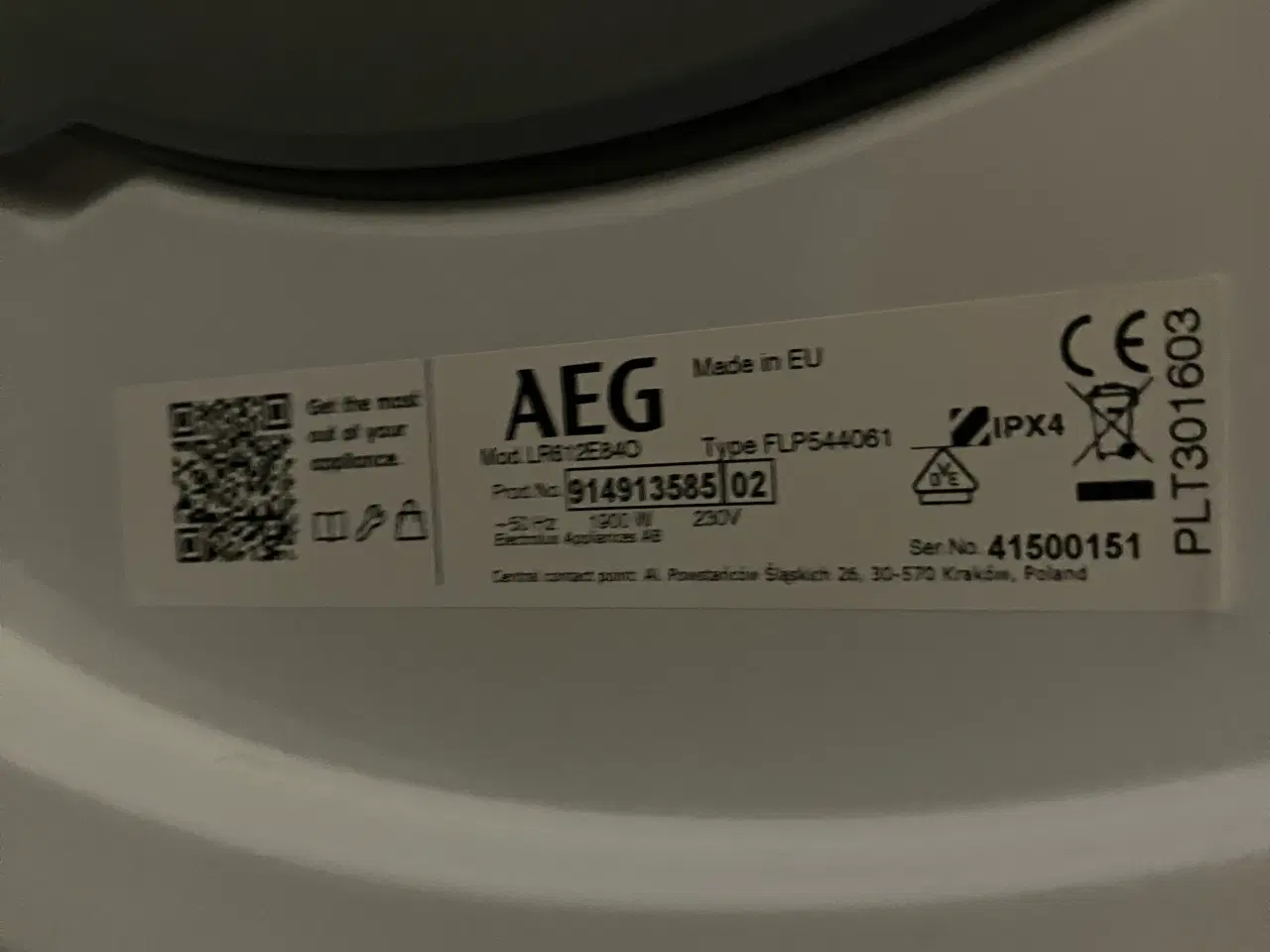 Billede 3 - Næsten ny vaskemaskine fra AEG