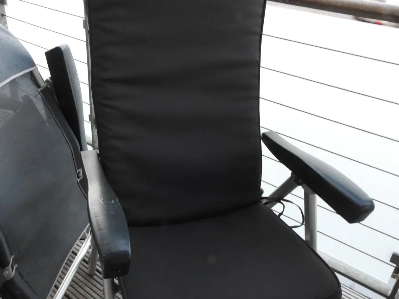 Billede 1 - Camping/havestole, med hynder,kraftige.