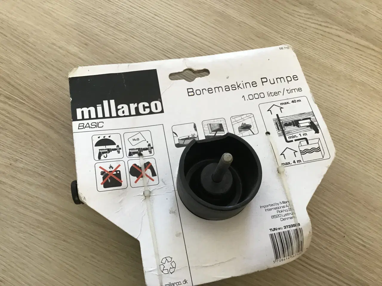 Billede 2 - Vandpumpe til boremaskine millarco ny