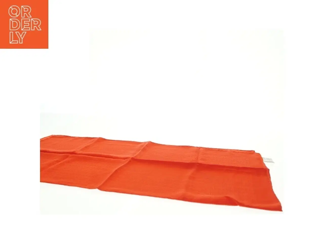 Billede 7 - Orange silketørklæde fra Caruso (str. 75 x 75 cm)
