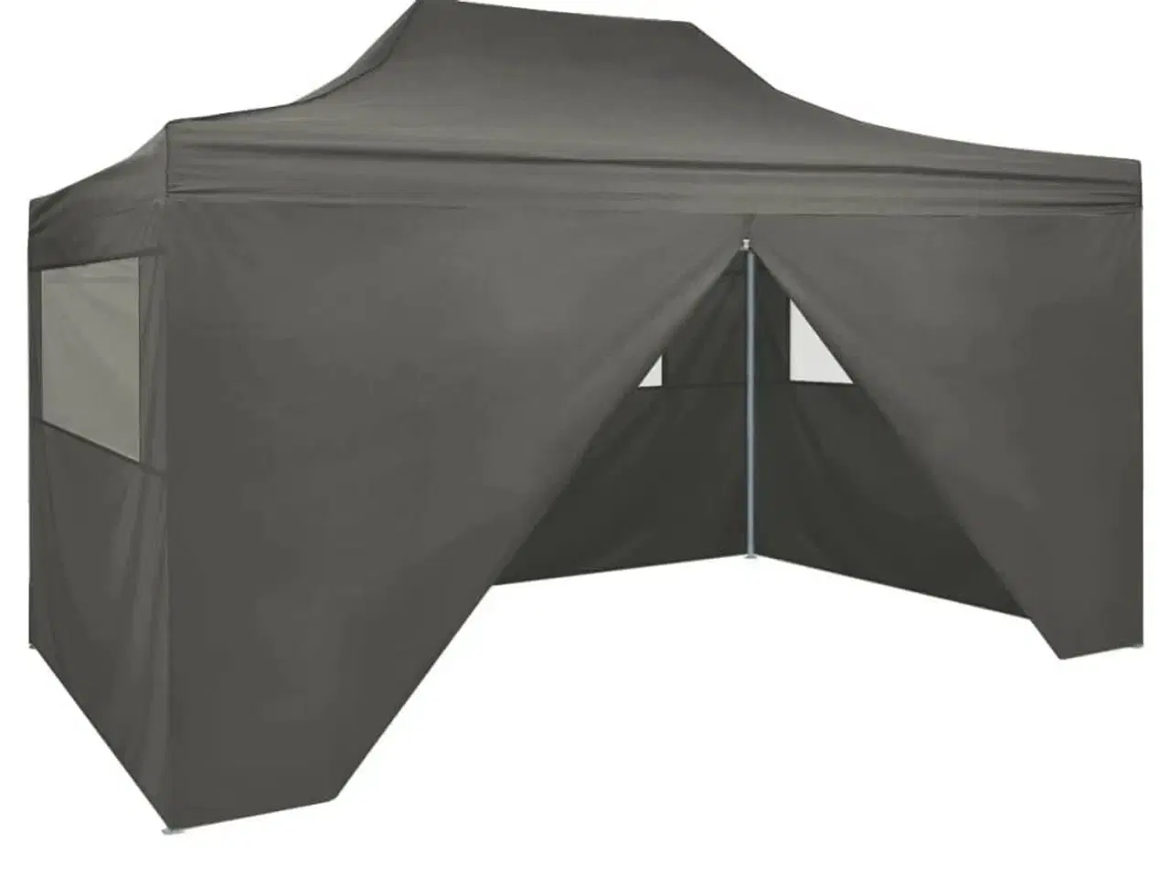 Billede 1 - Foldbart telt pop-up med 4 sidevægge 3 x 4,5 m antracitgrå