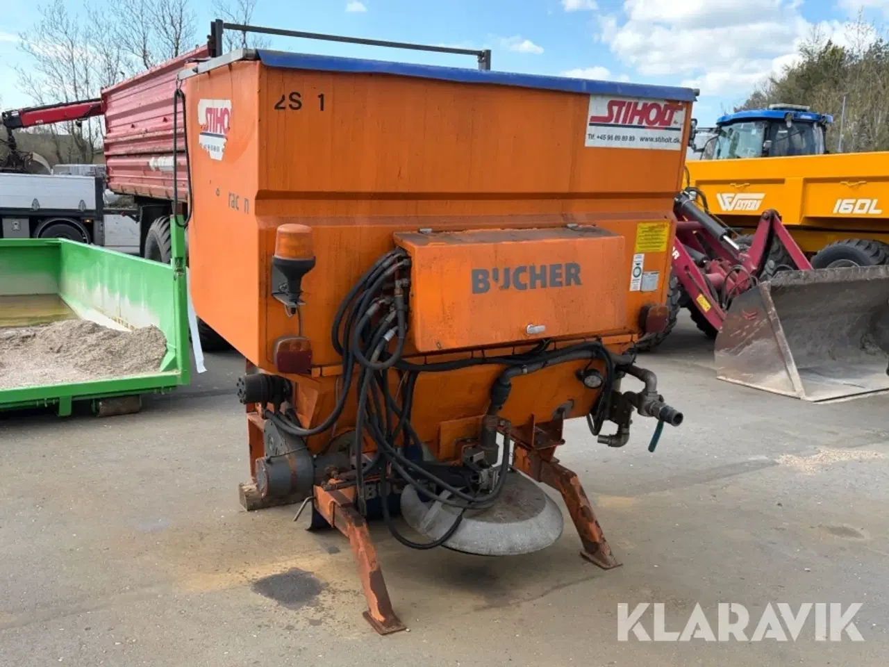 Billede 3 - Liftophængt saltspreder Bucher Tracon 1200 FS