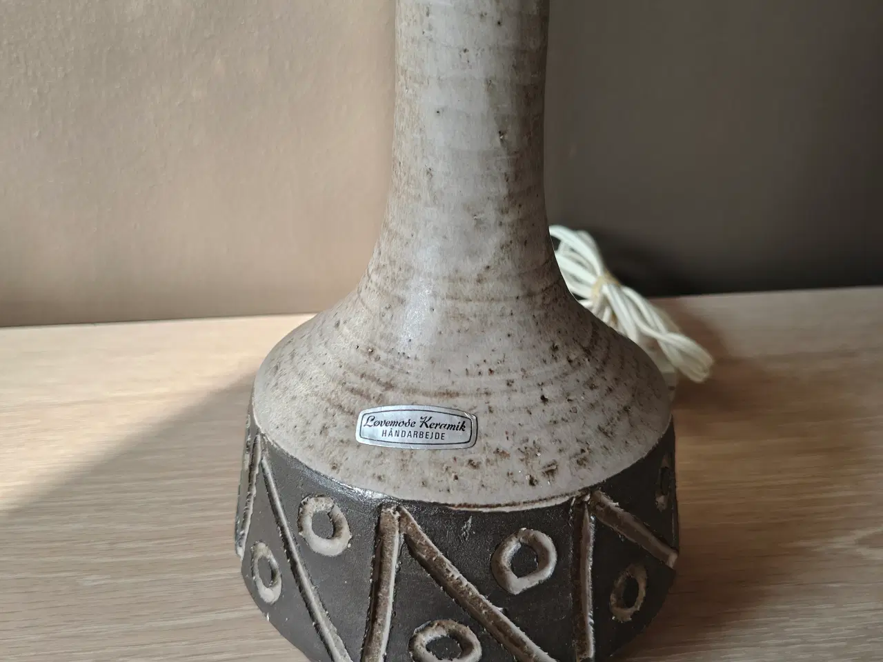 Billede 2 - Flot Løvemose bordlampe