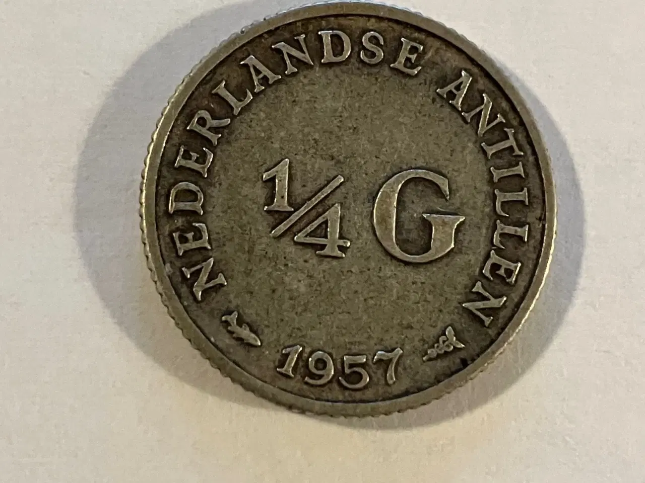Billede 1 - 1/4 G Netherlands Antilles 1957
