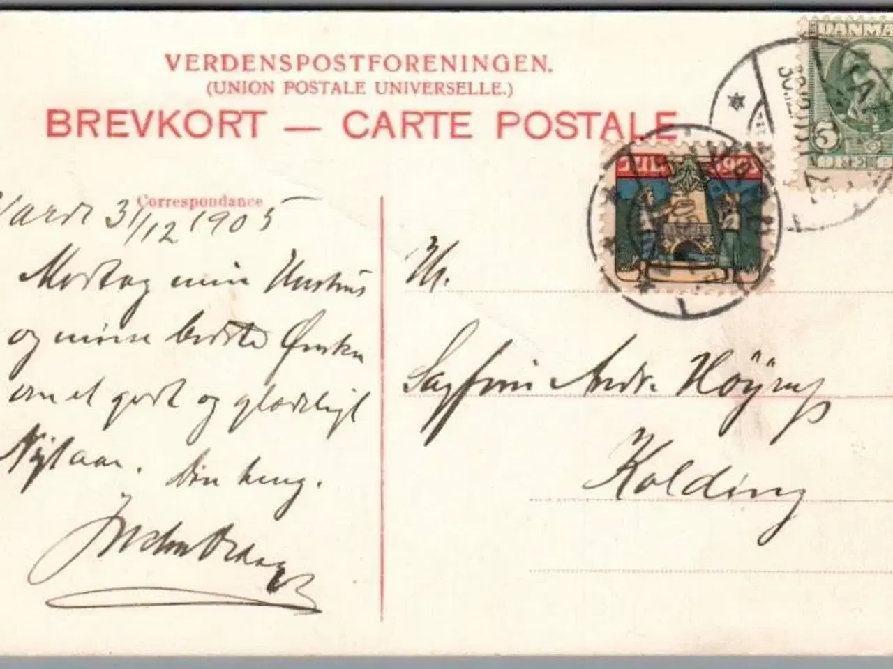 Billede 1 - 1905 på Postkort - 30-12-05