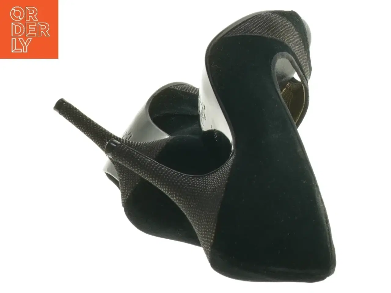 Billede 4 - Sorte højhælede sko (str. 38)