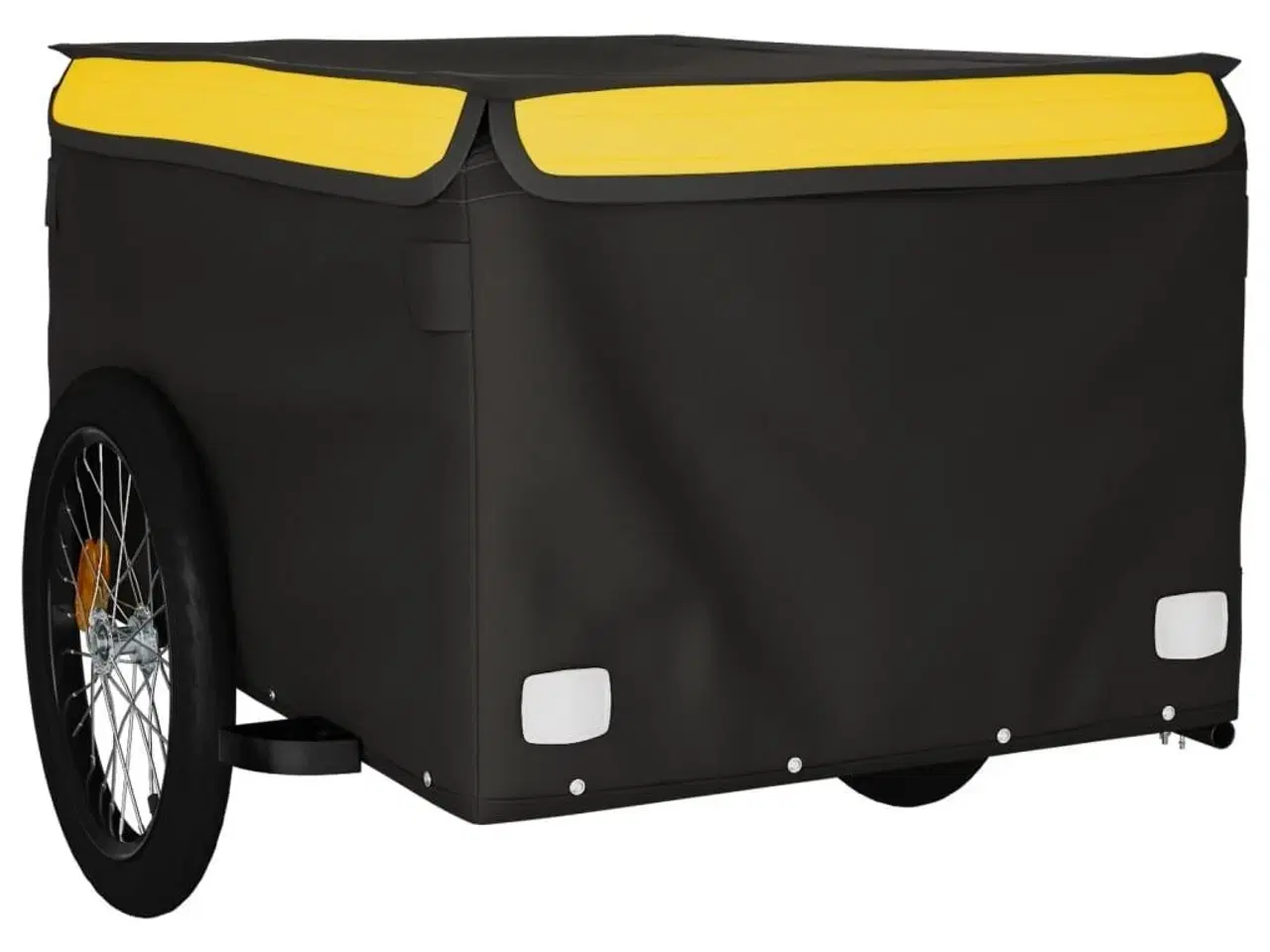 Billede 4 - Cykelanhænger 45 kg jern sort og gul