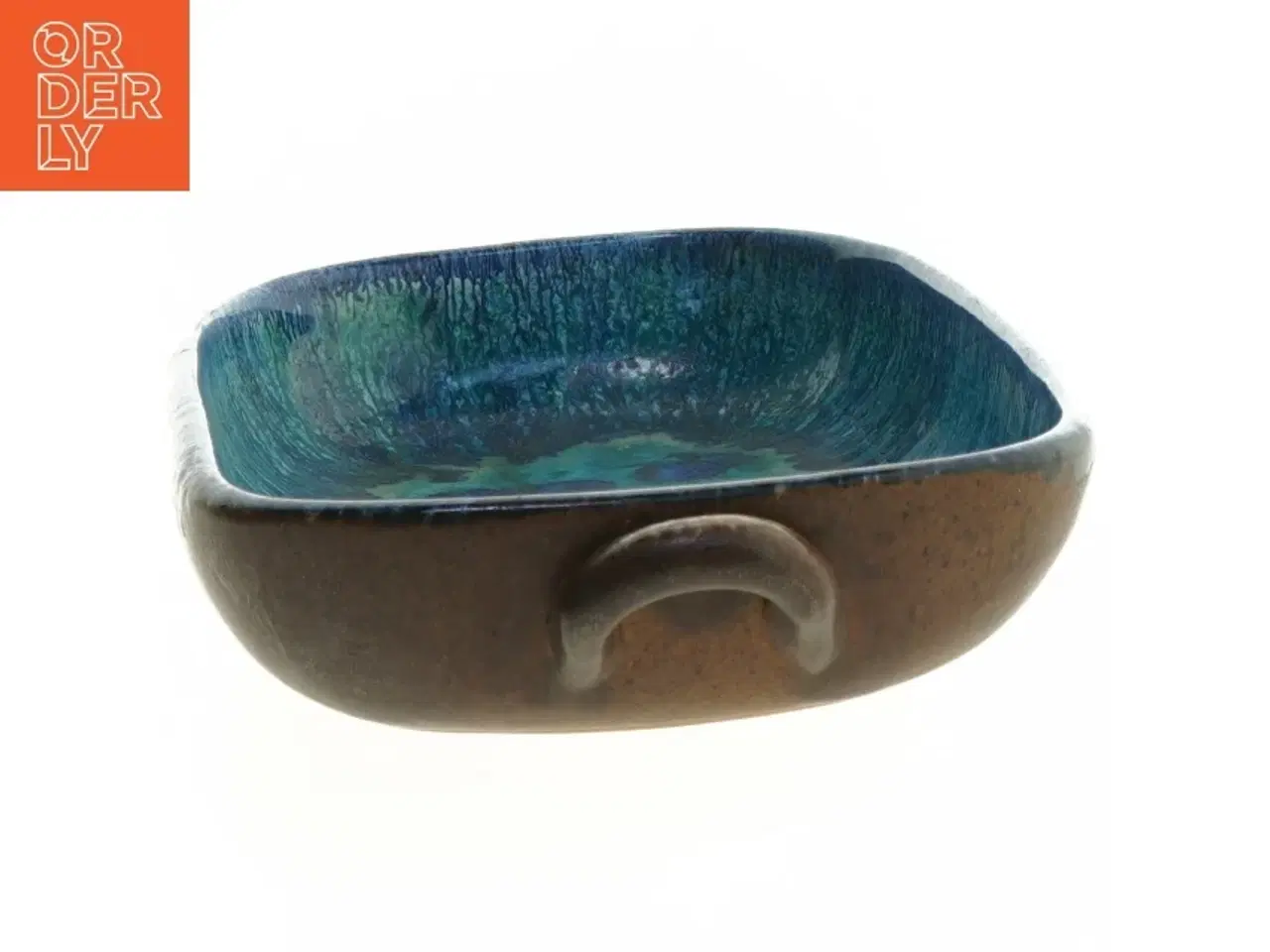 Billede 3 - Rektangulær keramisk fad fra Bangholm (str. 26x16,5 cm)