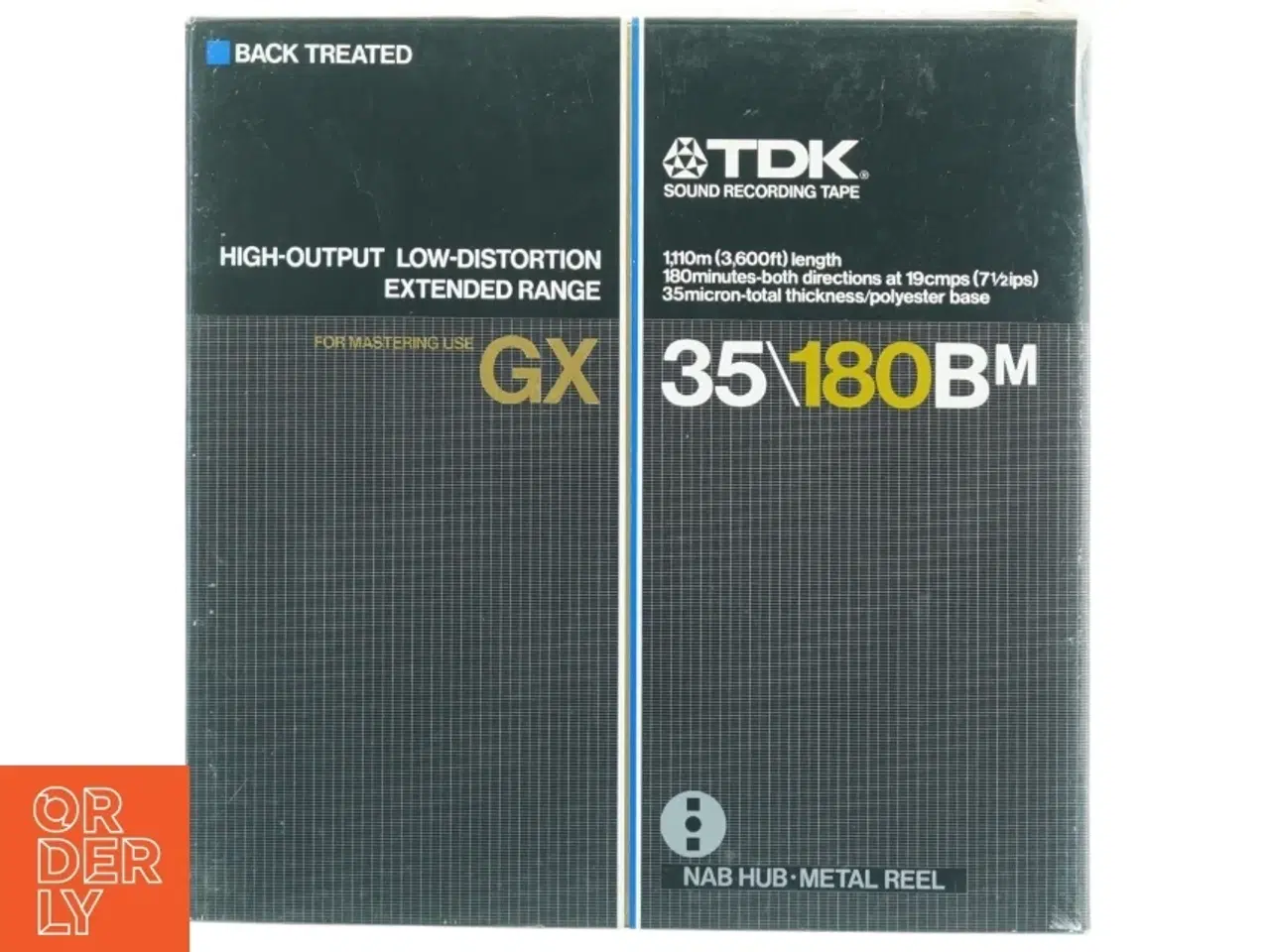 Billede 1 - TDK GX-35/180B Lydbånd metal spole m NAB kerne (str. 28 x 28 x 2 cm)