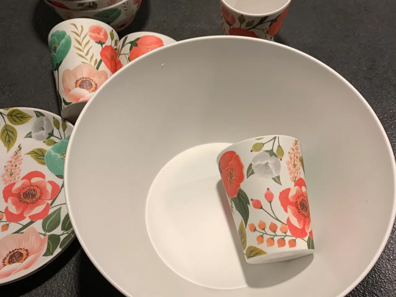 Billede 2 - Melamin stel valmue - NYT