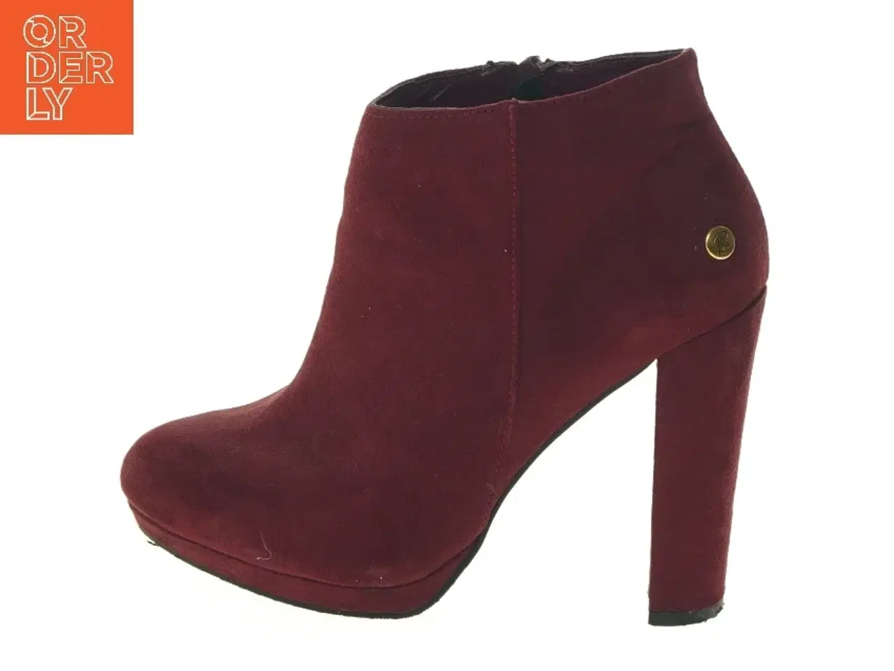 Billede 1 - Bordeaux dame støvler med hæl fra Blink (str. 37 )