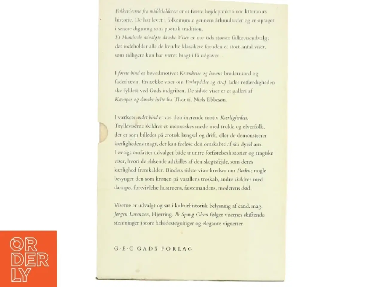 Billede 2 - Folkeviser, to bind fra Gyldendal