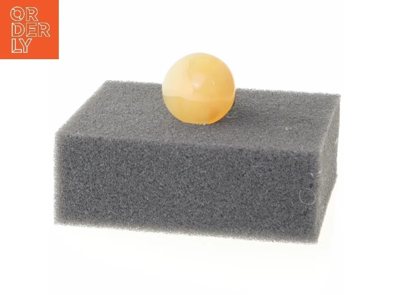 Billede 2 - Rings med gul sten (str. Ø 51 mm)