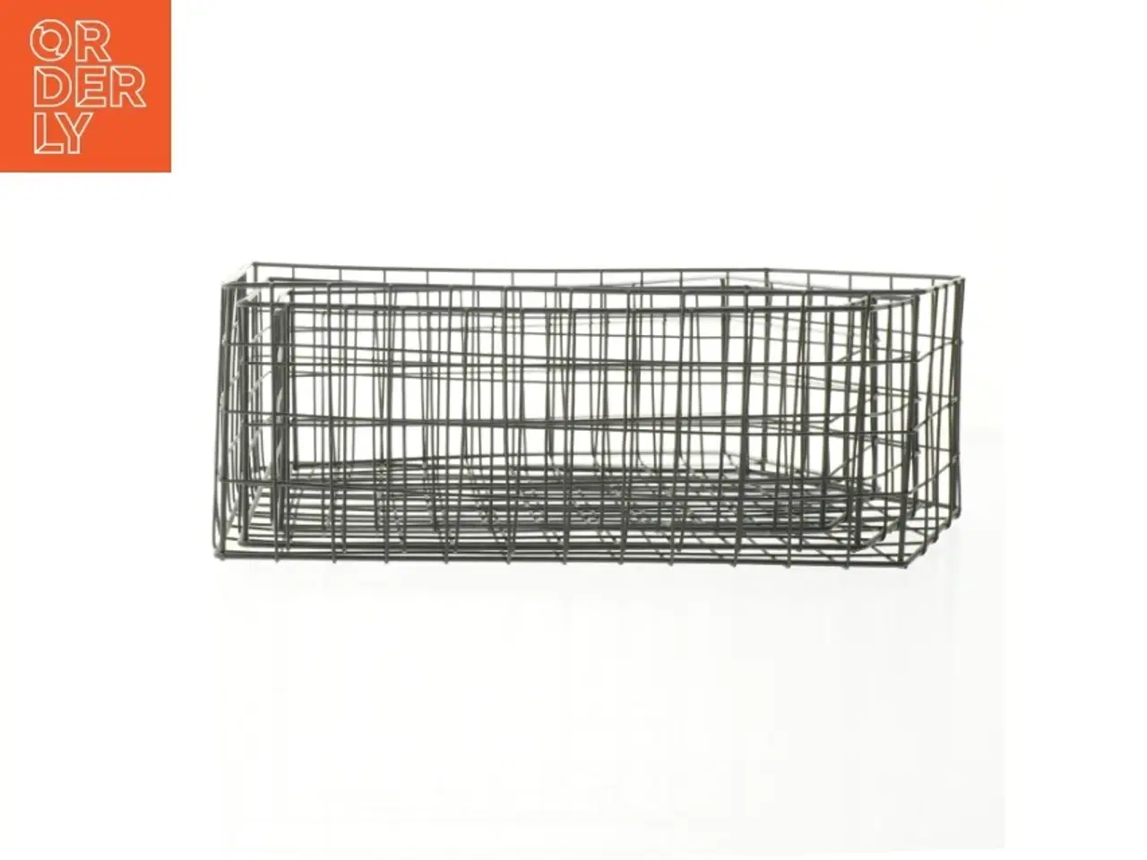 Billede 1 - Trådmetalkurve sæt (str. 3 styk. 31 x 20,5 cm. fireogtredve , 5 x. 23 cm. 37,5 x. 25,5 cm)