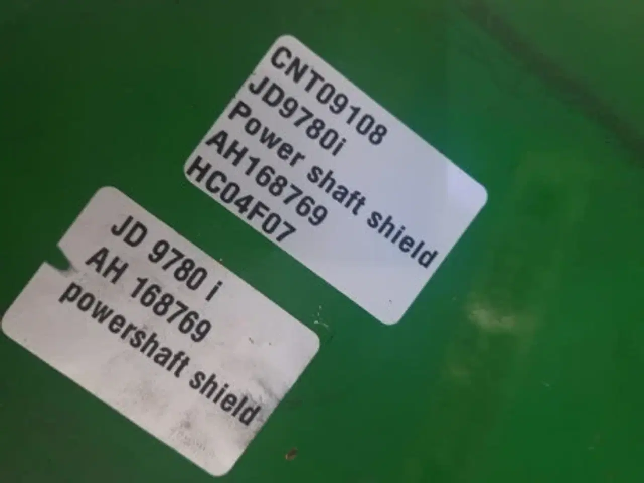 Billede 6 - John Deere 9780 Plade  AH168769