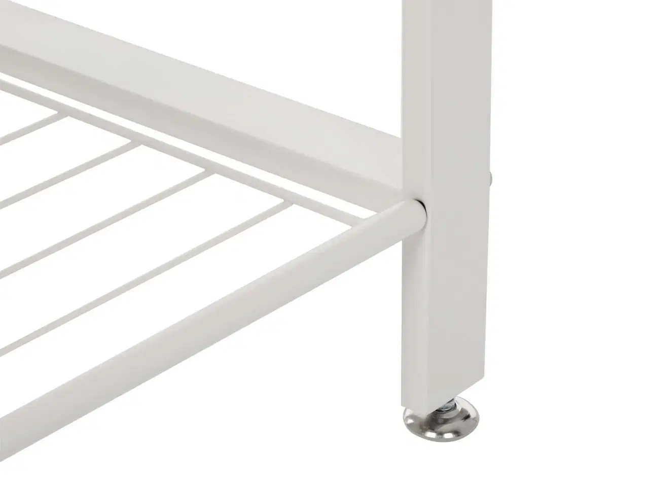 Billede 6 - Tøjstativ med bænk og skohylder 4-i-1, 72 × 33,7 × 183 cm, eg/creme, 9 aftagelige kroge og bøjlestang