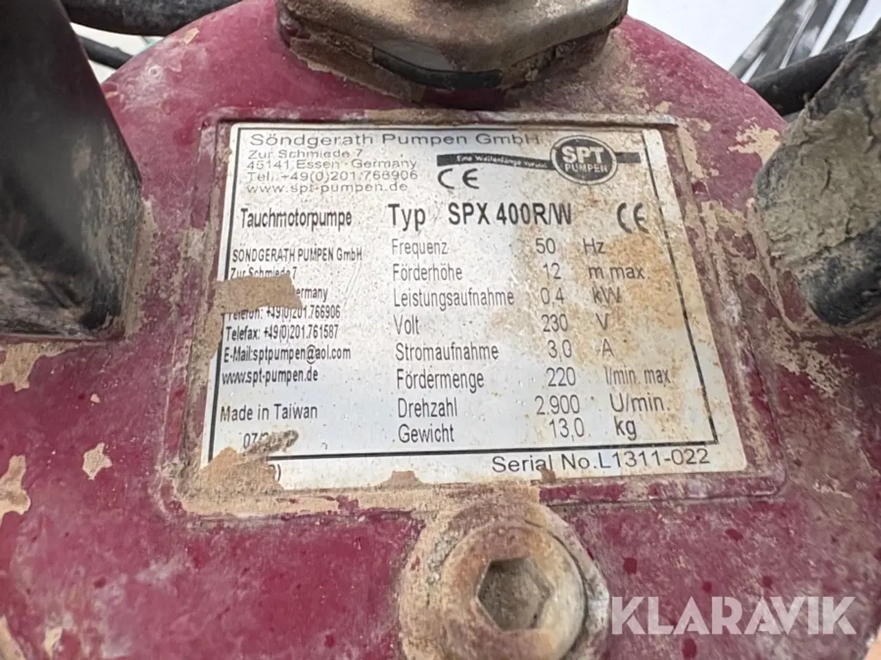 Billede 12 - Rørskærer, dykpumpe og lamper