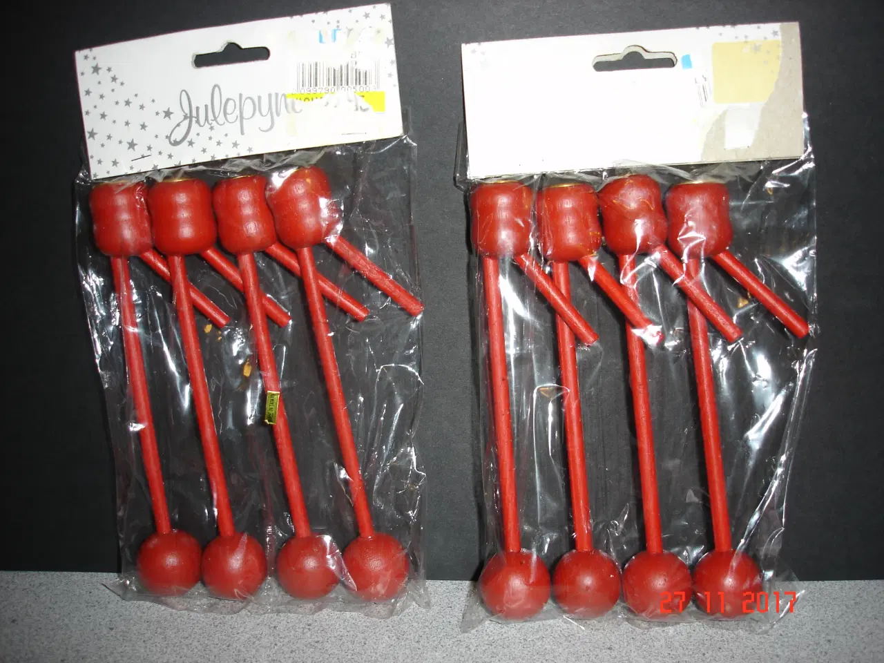 Billede 1 - lyseholdere, trø. 4 stk i pose