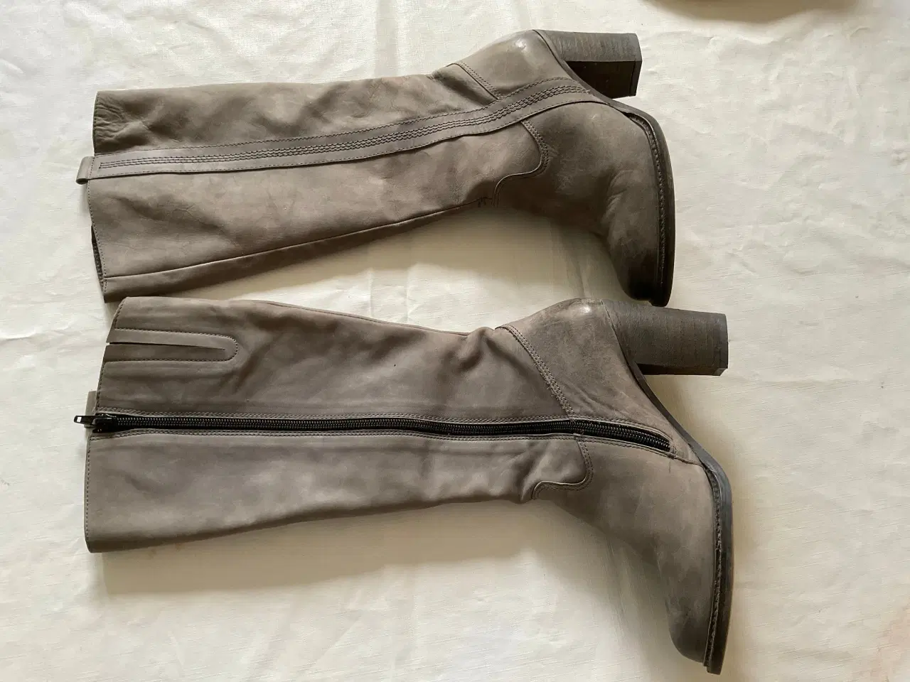 Billede 1 - Kier grå leather støvler