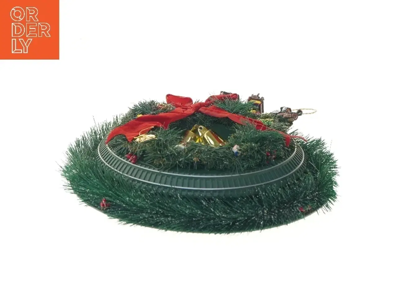 Billede 2 - Julekrans med kørende tog (str. Ø  35 cm)