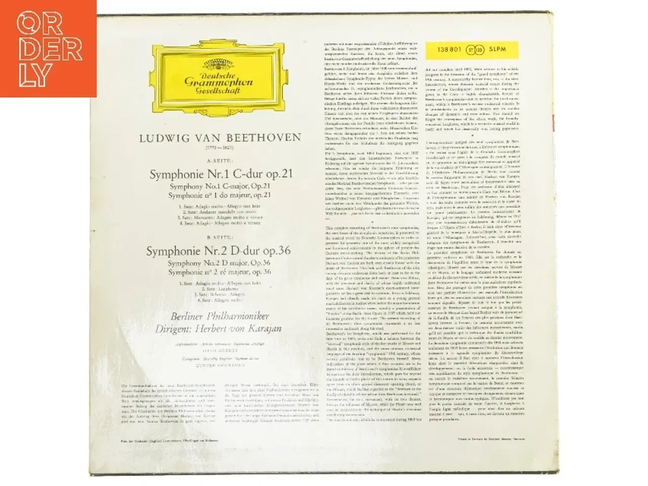 Billede 2 - Beethoven Symphonien 1 & 2 LP