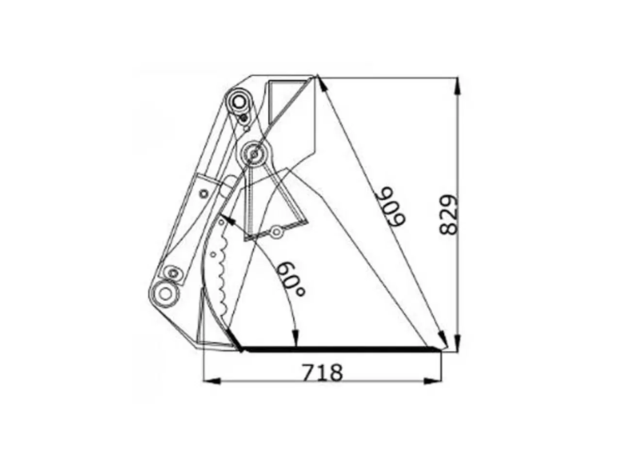 Billede 2 - JST MS 4-1 skovl 180-220 cm.