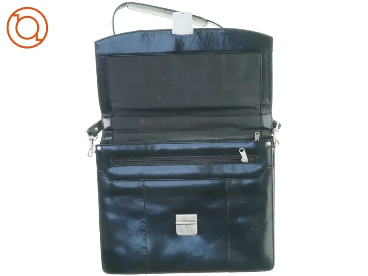 Billede 3 - Taske / mappe i læder (str. 37 x 30 cm)