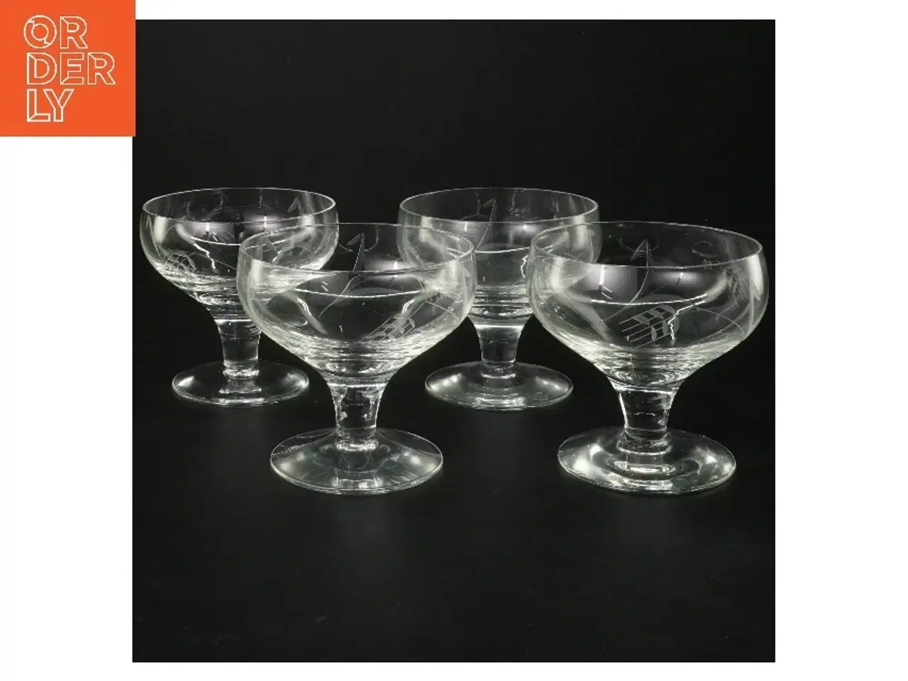 Billede 1 - Bygholm 4 champagneglas (str. 4 stk Ø 9 cm længde 9 cm)