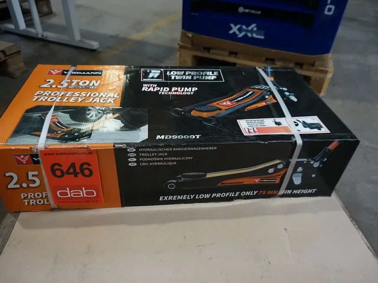 Billede 2 - Widmann MD9000 professionel hydraulisk donkraft Orange 2,5Ton
