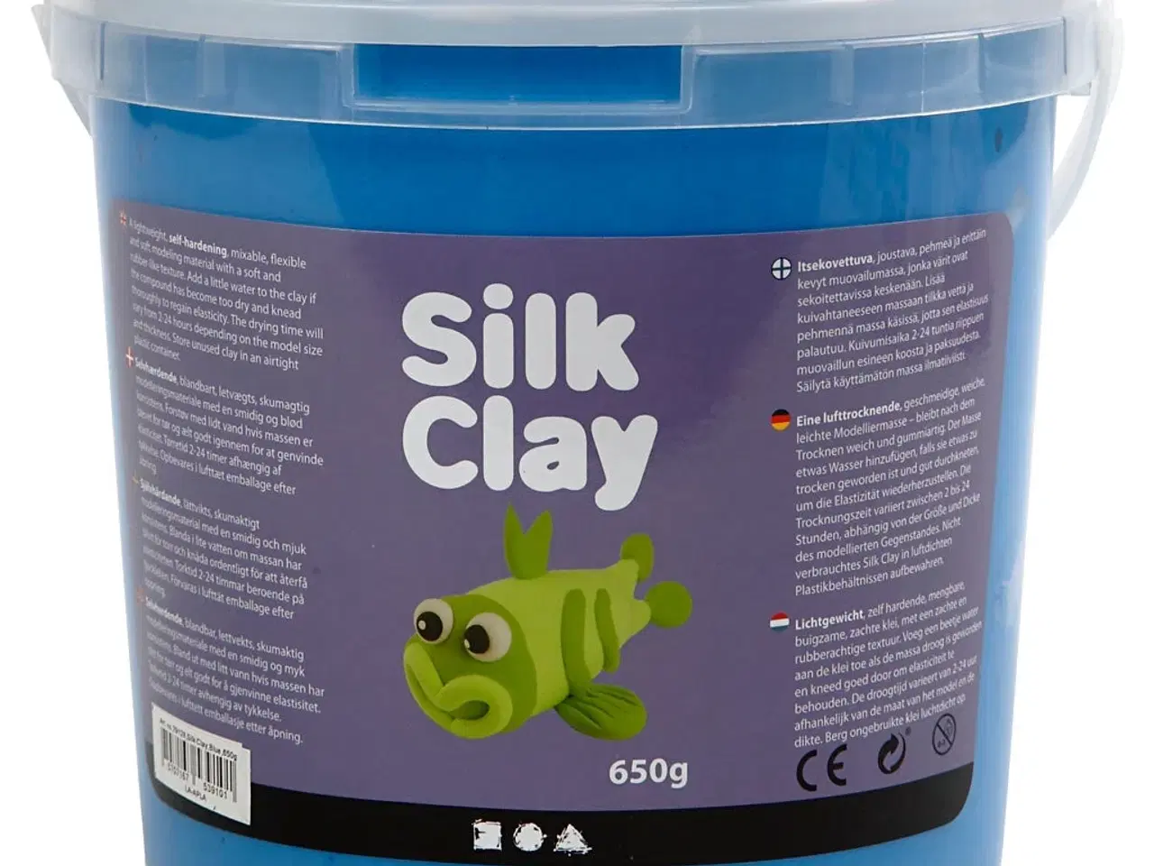 Billede 1 - Silk Clay®, blå, 650g/ 1 spand