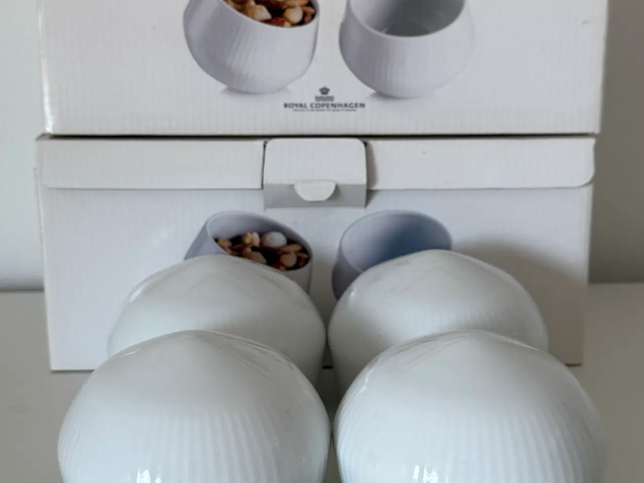 Billede 11 - Royal Copenhagen White Fluted Snack Bowls i 2 stk.