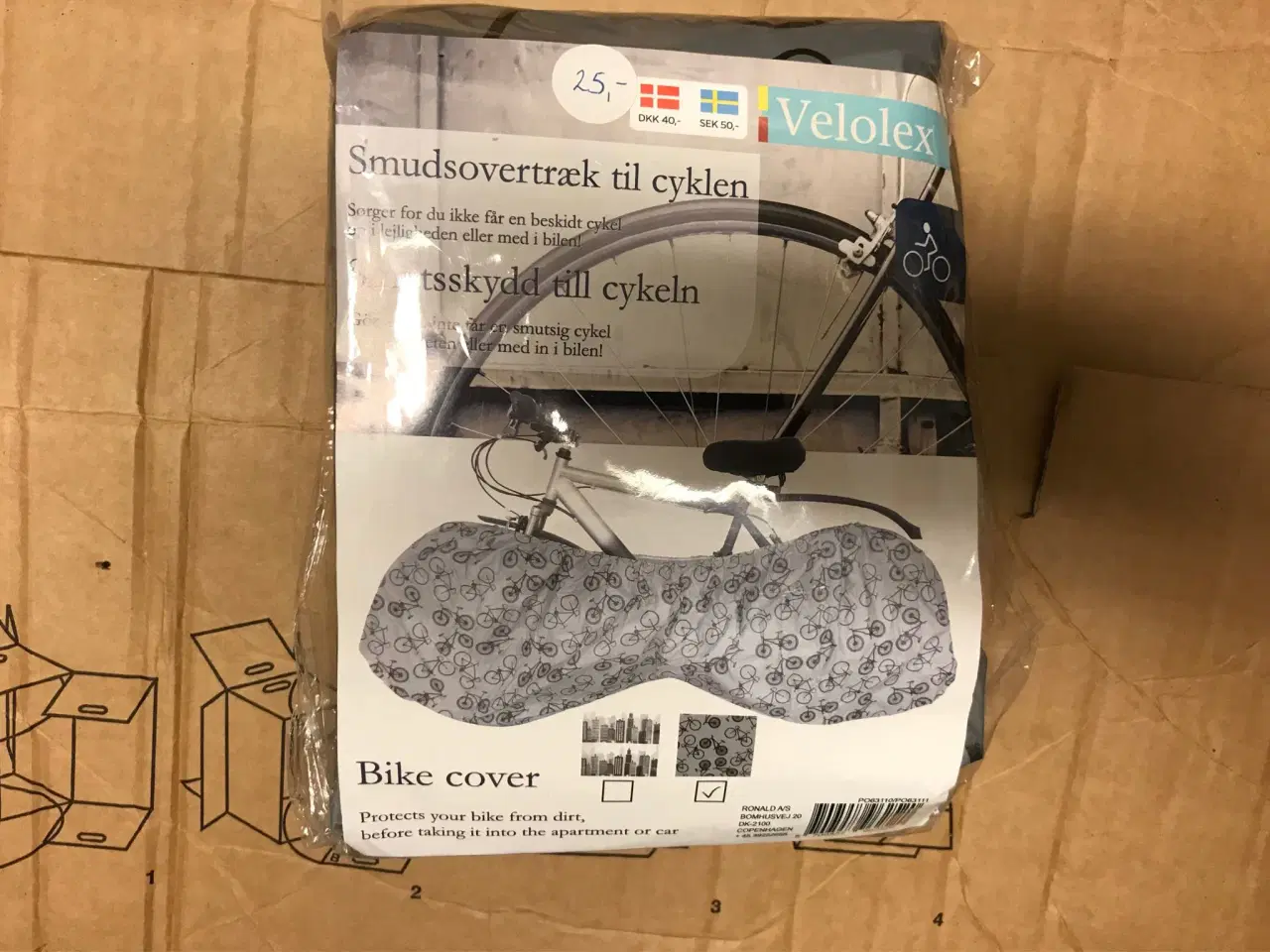 Billede 1 - Cykelovertræk med cykel motiv