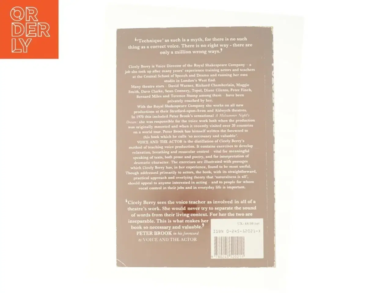 Billede 3 - Voice and the Actor by Cicely Berry (Bog)