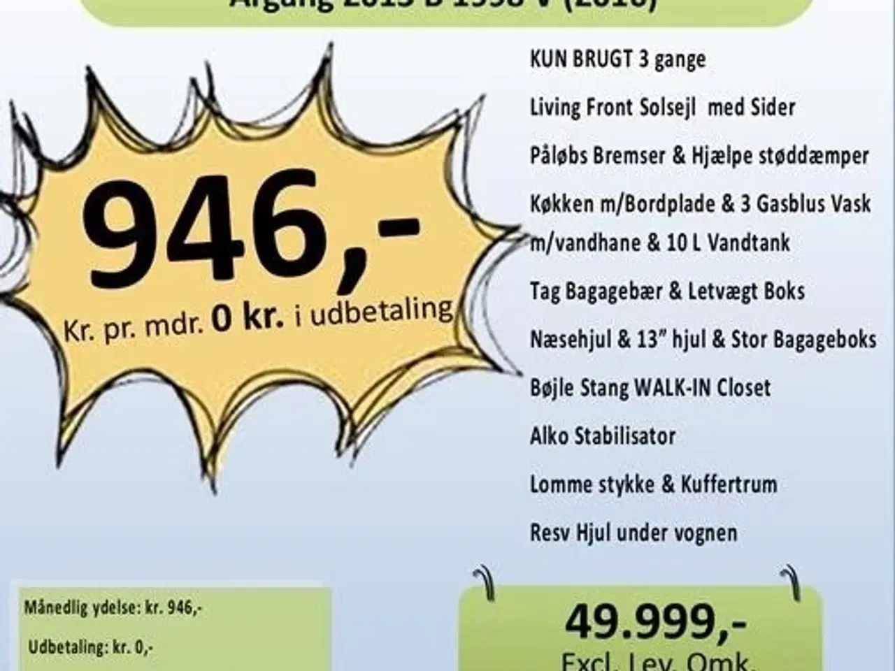 Billede 9 - Camp-let Classic 500 med Bremser