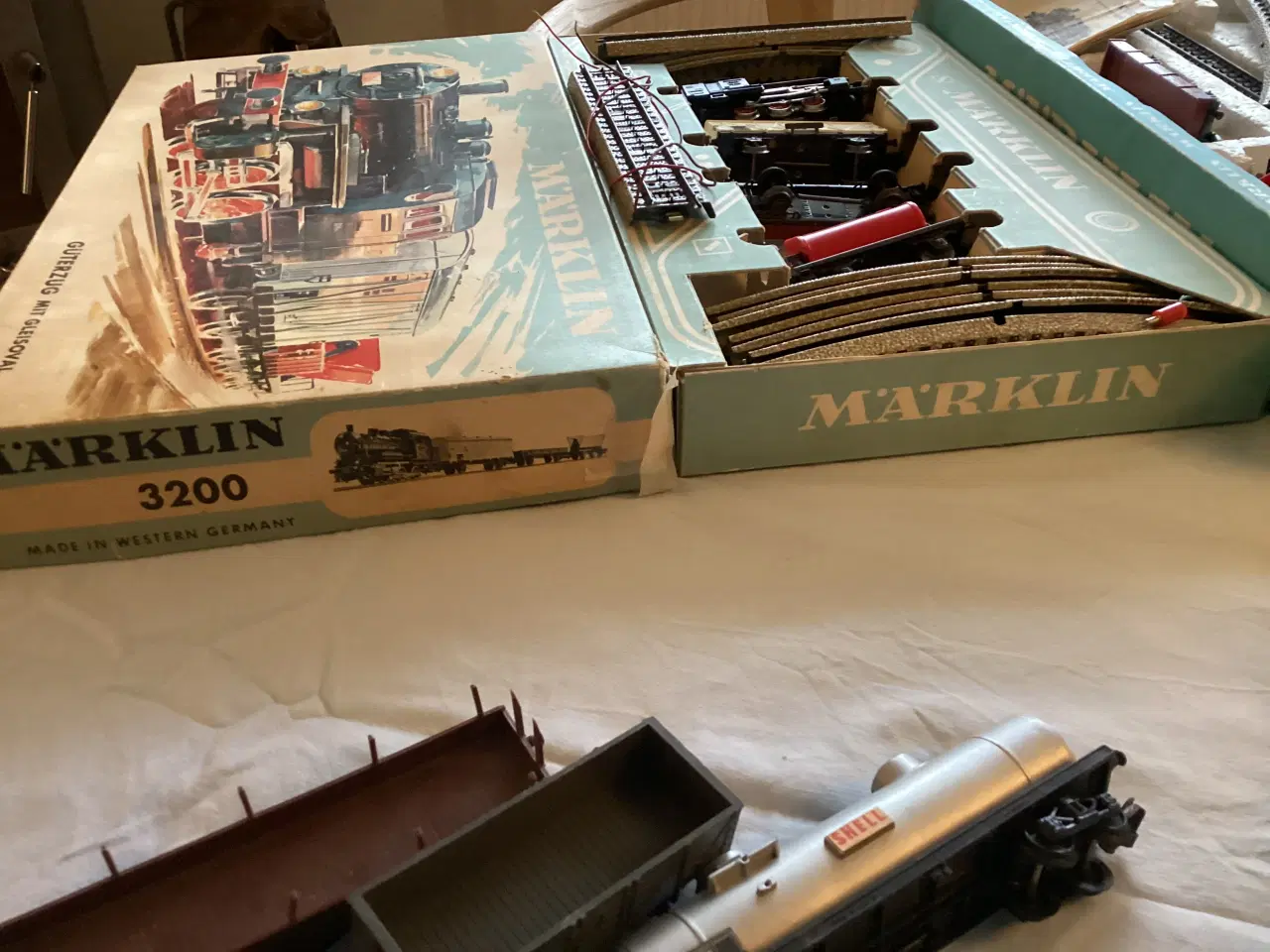 Billede 6 - Mærklin togsæt  med  diverse vogne m.m