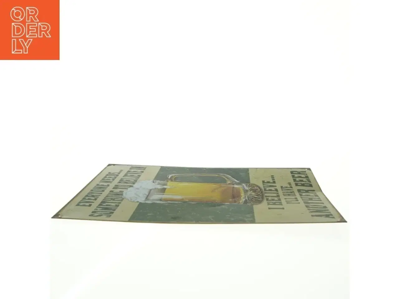 Billede 4 - Dekorativ ølplakat (str. 40,5 x. 31,5 cm)