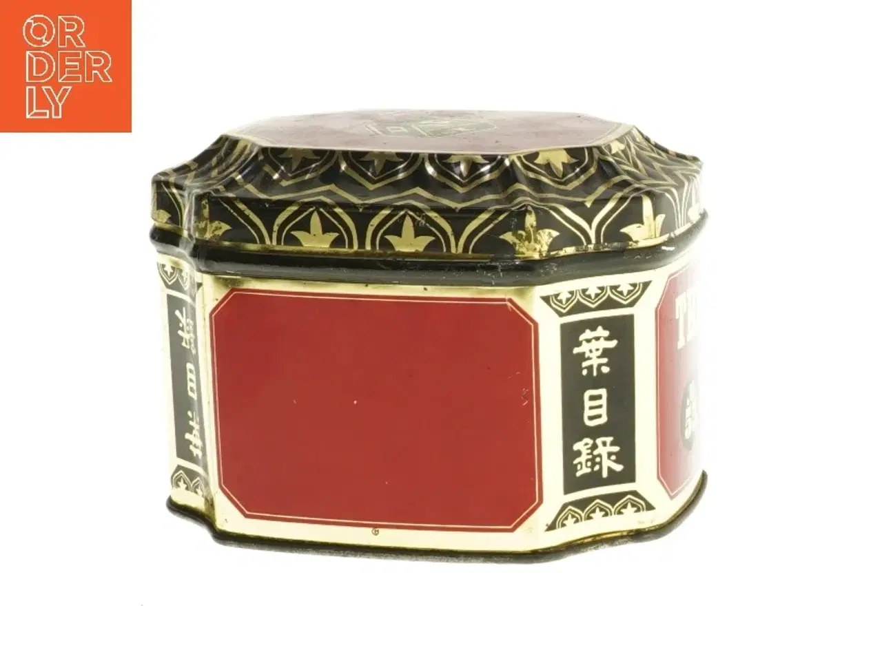 Billede 3 - Dekorativ te-dåse (str. 14x11 cm)