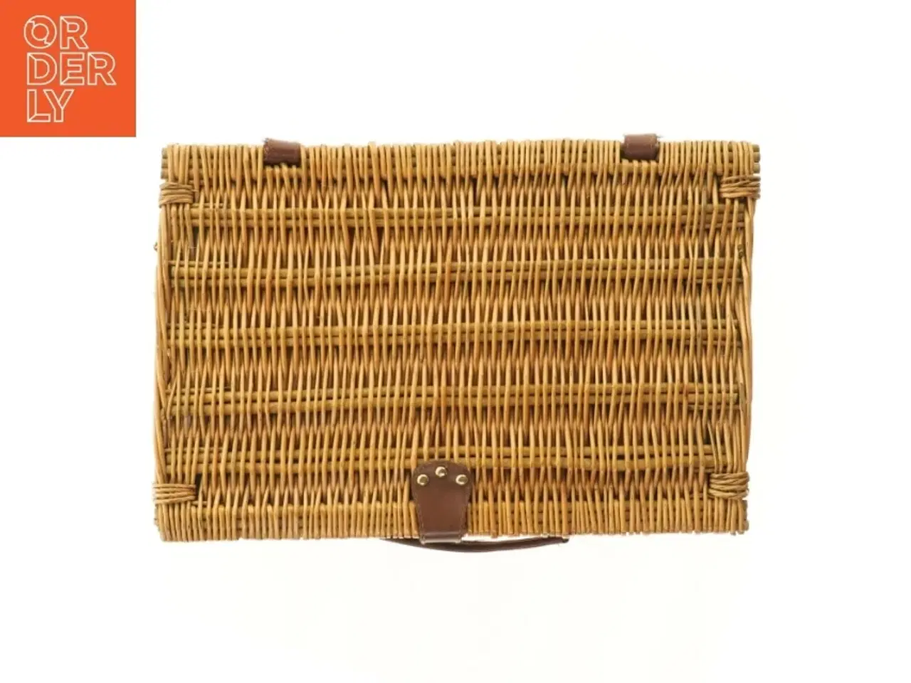 Billede 6 - Kurv med service til picnic (str. 45,5x30,5 cm)