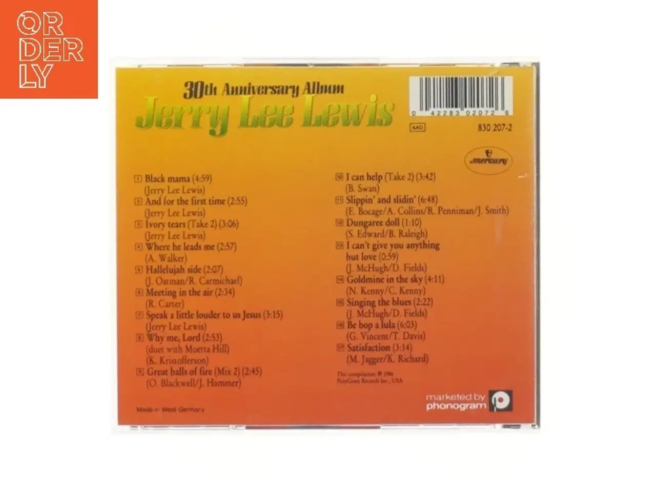 Billede 2 - Jerry Lee Lewis CD - 30-års Jubilæumsalbum fra Mercury
